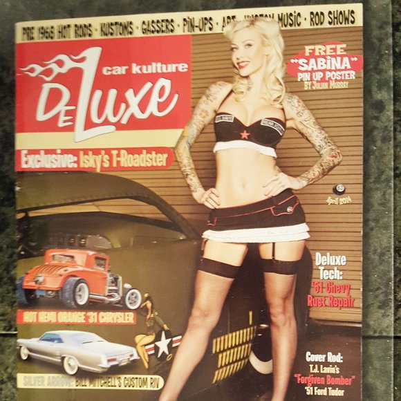 CAR KULTURE DeLuxe MAGAZINE 2014 Pin-Ups Hot Rods - Picture 1 of 1